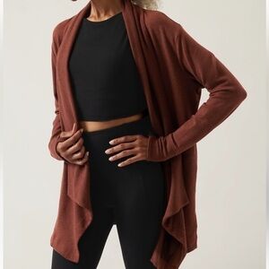 HLETA MAHOGANY POCKETS NIRVANA PRANAYAMA RESTORE Cardigan size XS